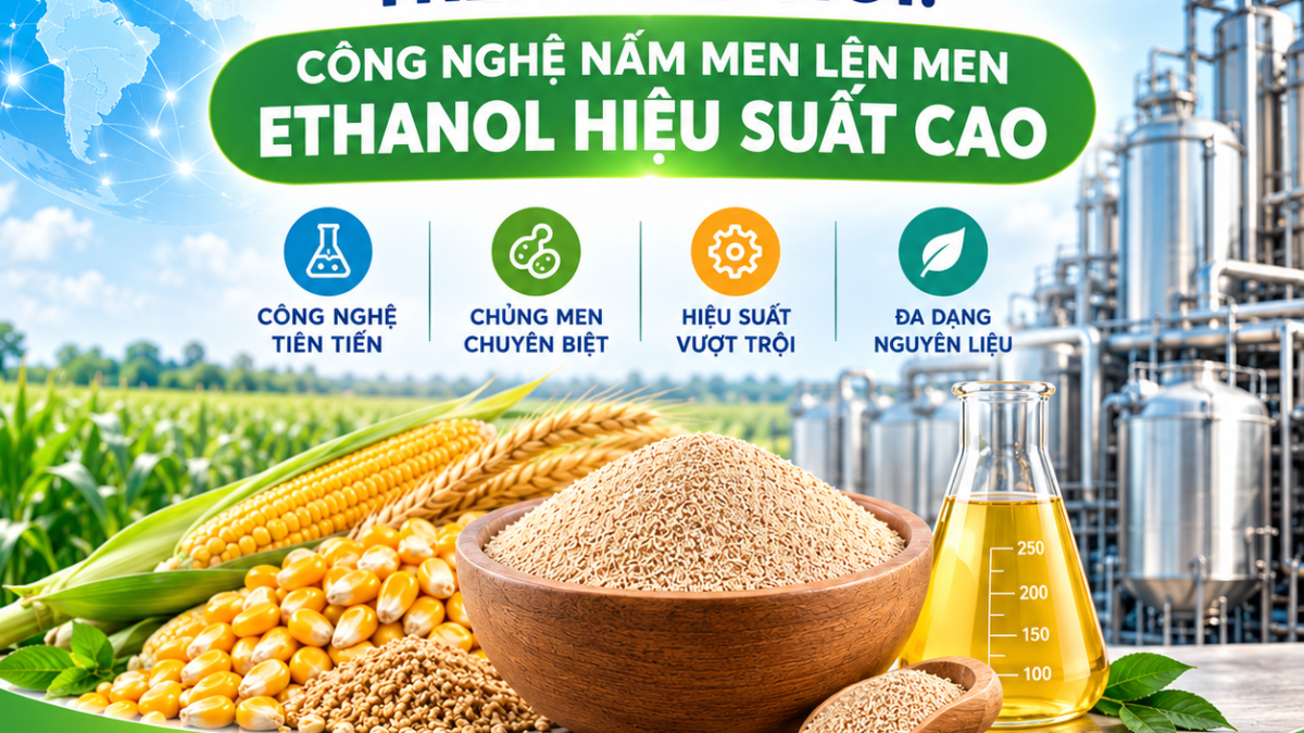 MEN TURBO TRÊN THẾ GIỚI: CÔNG NGHỆ NẤM MEN LÊN MEN ETHANOL HIỆU SUẤT CAO
